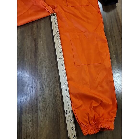 Spirit Halloween NASA Orange Astronaut Jumpsuit Kids Medium – EUC, No Hat - Picture 4 of 9